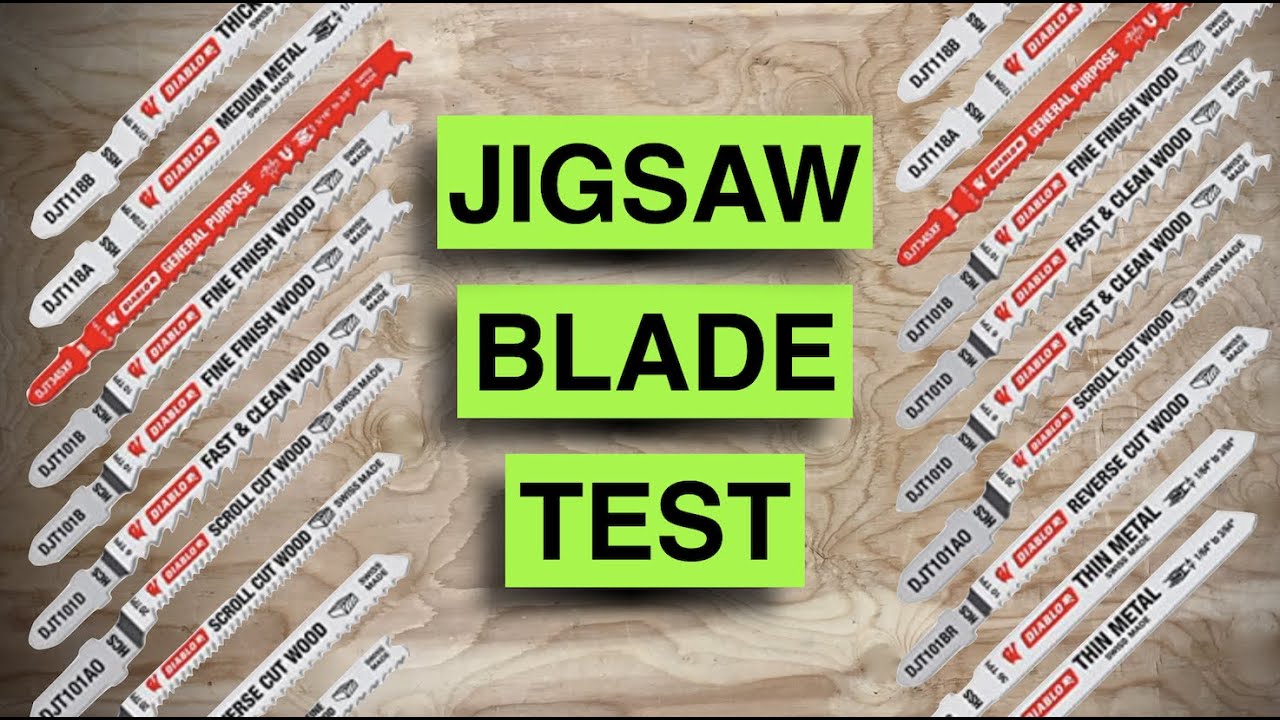 Diablo Jigsaw Blade TEST! 20 piece set for wood and metal.