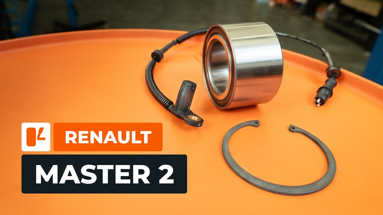 Como mudar rolamento da roda da parte dianteira em Renault Master 2 van - guia de substituição