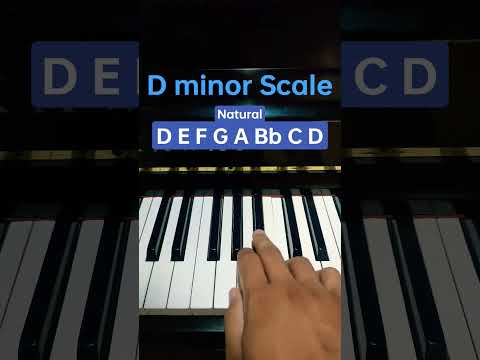 D minor scale - Piano Tutorial