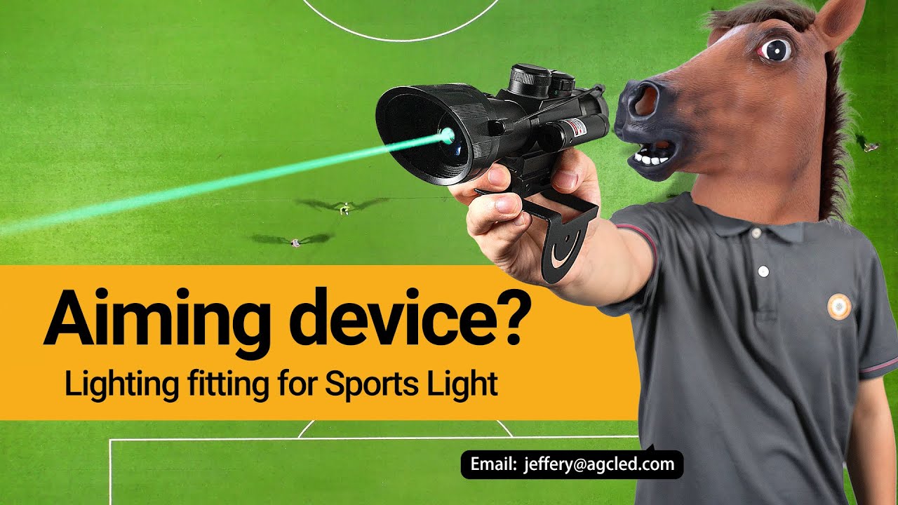 A useful lighting fitting for Led sport light/flood light: Aiming device