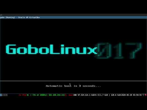GoboLinux 17 VirtualBox install - CLI