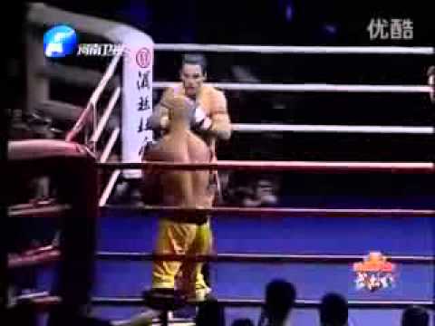 Shaolin Monk Yi Long Vs  Brad Riddell Rematch,CI K Title Fight, Foshan, China 23 6 2012