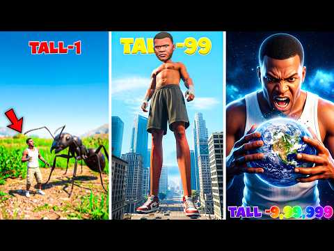 Shortest 🐜 to TALLEST FRANKLIN in GTA 5!👿