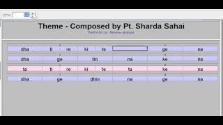Bant in teental - Composed by Pt Sharda Sahai (1935-2011)