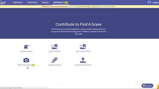 Part 7 - Contributing to Find A Grave