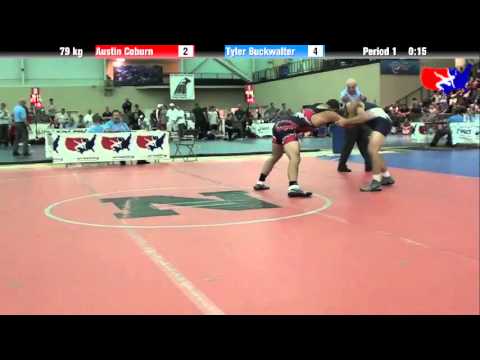 Austin Coburn vs. Tyler Buckwalter at 2013 ASICS University Nationals - FS
