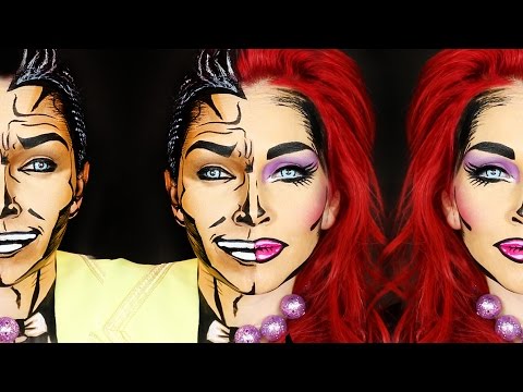 Cartoon Makeup Half Man-Half Woman Video