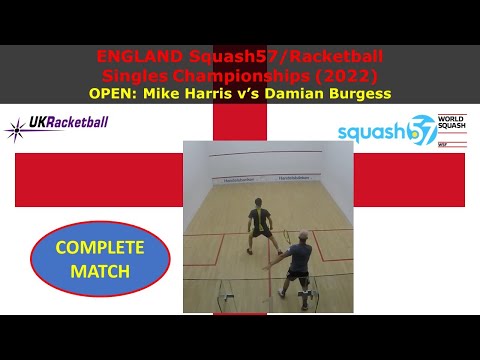 2022 Nationals OPEN: MIKE HARRIS v DAMIAN BURGESS (Squash57)