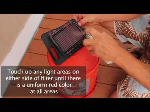 K&N Air Filter Cleaning & Re-Oiling | MicBergsma