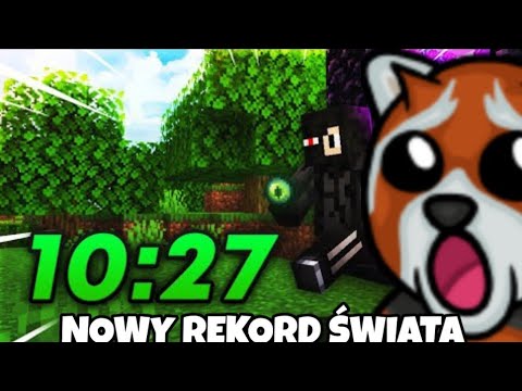 EWRON ogląda PRAWIE NOWY REKORD ŚWIATA TOBIASZA! (minecraft speedrun)
