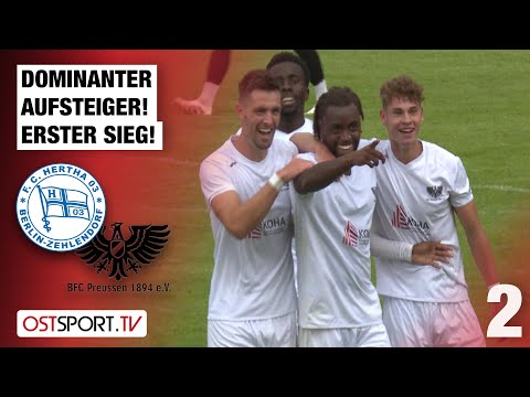 Aufsteiger dominiert! Erster Saisonsieg: Hertha 03 Zehlendorf - BFC Preussen | Regionalliga Nordost