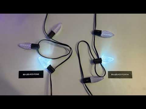 C9 Cool White Strobe vs C9 Cool White Twinkle