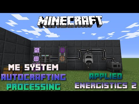 ME System Autocrafting Processing 📀 Minecraft Applied Energistics Tutorial 1.16.5 📀 English 📀
