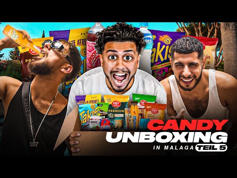 EMRE UND HASSUNA MÜSSEN KOTZEN 🤮 Spanische Süßigkeiten Unboxing mit Icon 6 Künstlern 🇪🇸⭐️