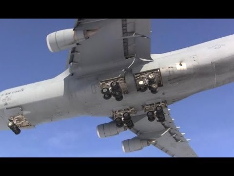 C-5M Galaxy Up Close Landing