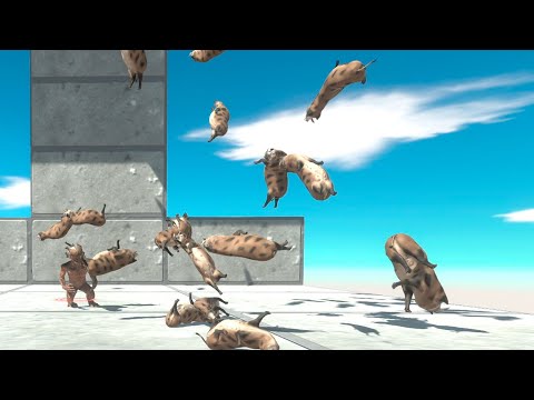 SKYFALL WILD BOAR ARMY vs EVERY UNIT   Animal Revolt Battle Simulator