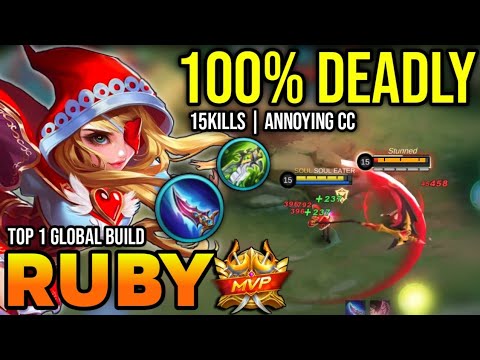 RUBY BEST BUILD 2023 | BUILD TOP 1 GLOBAL RUBY GAMEPLAY | MOBILE LEGENDS
