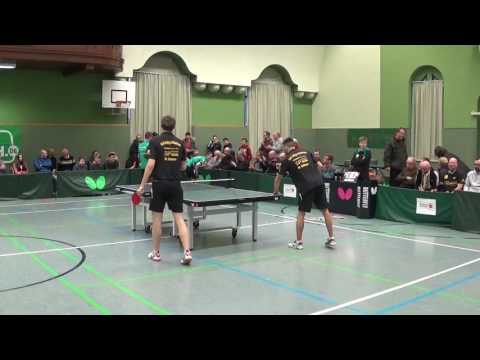 Stativ Hornbogen Neumann Manz vs Guman Buettner 2  Table Tennis Regionalliga SaRi Hohenstein vs Effe