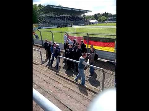Polizeieinsatz beim Spiel Viktoria Aschaffenburg - SpVgg Unterhaching