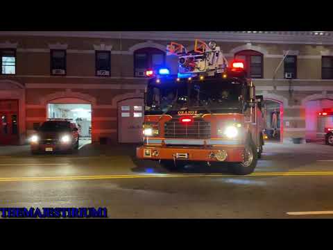 "EPIC EVERYONE GOES" COMPILATION OF FIRE DEPARTMENTS RESPONDING FROM QUARTERS IN N.Y. & N.J.  02