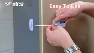 Secure Your Kitchen and Home: Refrigerator Fridge Freezer Door Lock with Password - No Tools Needed!