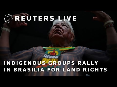 LIVE: Indigenous groups rally in Brasilia to demand land rights