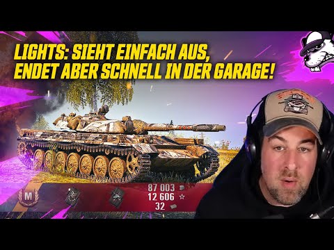 Lights: Looks simple, but quickly ends up in the garage! [World of Tanks - Gameplay - DE]
