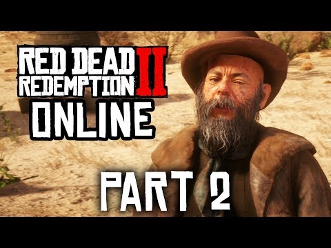 RED DEAD ONLINE Gameplay Walkthrough Part 2 - FIRST CAMP & FREE ROAM