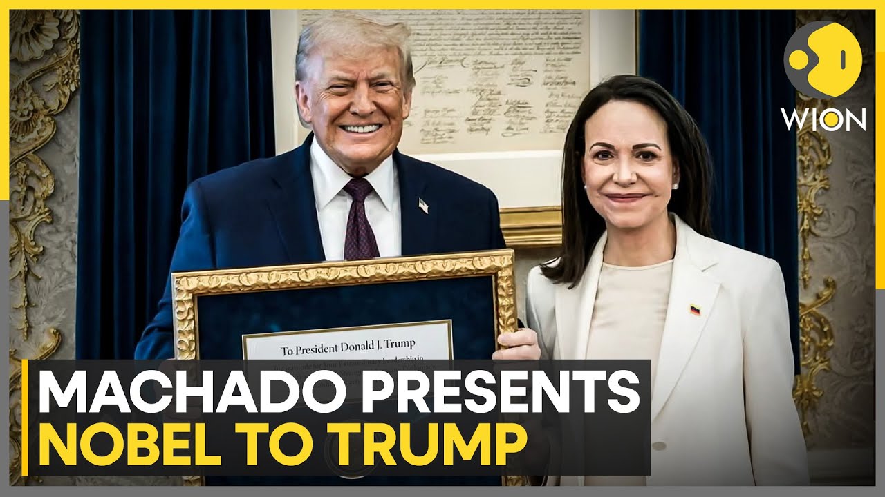 Nobel Laureate Machado Honors Trump with Peace Medal | WION