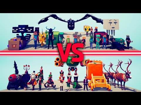 Minecraft vs Holiday Team Showdown! TABS Part 3