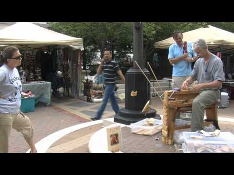 Artist Uses Special Skills to Create Wood 'Fan Birds'