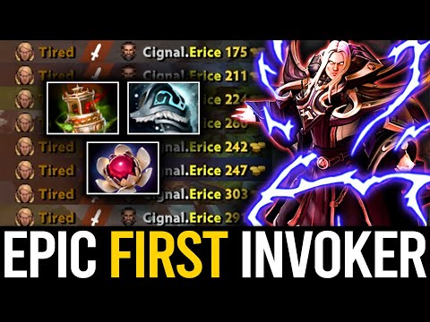 ABSOLUTELY PERFECT INVOKER by Rank 628 First - CRAZY SHIVA'S GUARD + LOTUS BUILD | Dota 2 Invoker