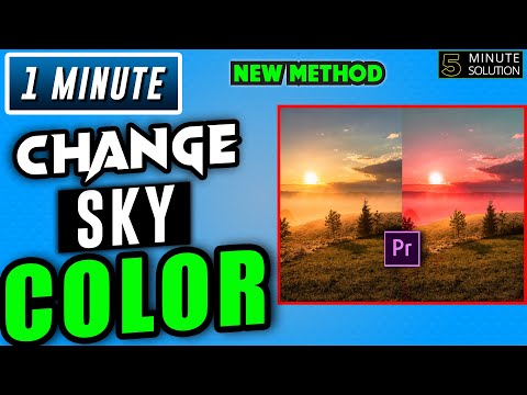 How to change sky color in premiere pro 2022