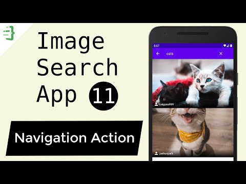 Navigating to the Detail Screen MVVM Image Search App with Architecture Components Retrofit 11