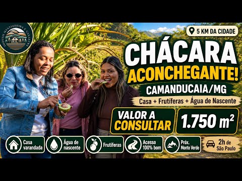 🌿🏡 CHÁCARA PRONTA EM CAMANDUCAIA/MG – 1.750 M² COM CASA, FRUTAS E ÁGUA DE NASCENTE 🏡🌿