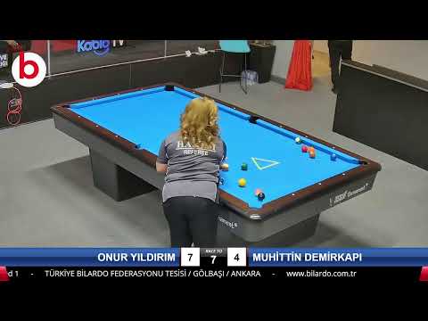 ONUR YILDIRIM & MUHİTTİN  DEMİRKAPI Bilardo Maçı - 