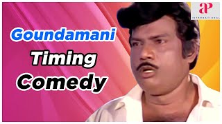 Goundamani Timing Comedy Scenes  Sethupathi IPS Co