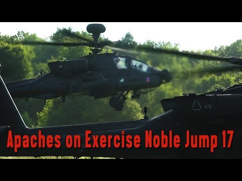 U S  Apaches arrive for Exercise Noble Jump 17   Romanian Translated