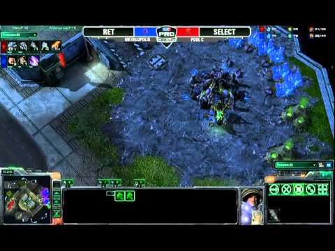 MLG Columbus 2011 - Starcraft II - Game 1 - Liquid`Ret (Z) VS DignitasSelect (T) Part 1/2