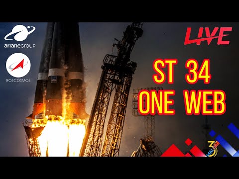 Lancement Soyouz 🚀 ST34 OneWeb Mission 9 🔴