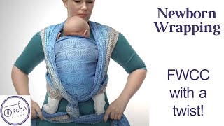 How to Carry Your Newborn Baby in a Sling | Front Wrap Cross Carry with a Twist!