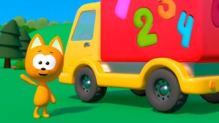 Download lagu Learn numbers with Sorter Truck | Meow-meow Kitty Games for kids mp3