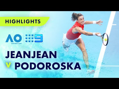 Match Highlights: Leolia Jeanjean v Nadia Podoroska - Australian Open 2023 | Wide World of Sports