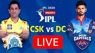 LIVE CSK Vs DC MATCH IPL 2020 MATCH 34 | LIVE COMMENTARY