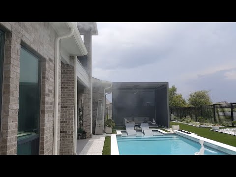 High Pressure Mistcooling System Installation. How to install high pressure misting system.