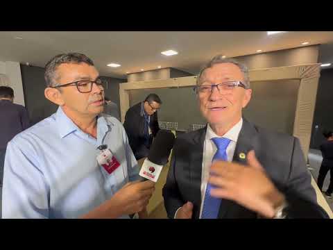 Sessão da ALPB em São Bento PB, entrevista Dep. Galego Souza