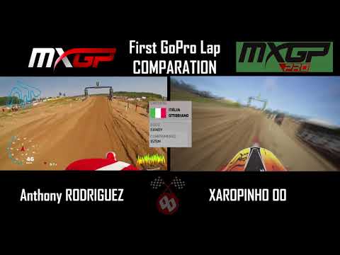 MXGP PRO - FIRST GOPRO LAP COMPARATION - OTTOBIANO / LOMBARDIA ITÁLIA
