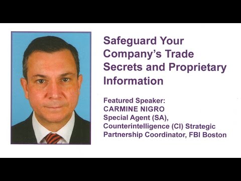 Carmine Nigro na SBANE - Proteja os segredos comerciais e informações proprietárias da sua empresa