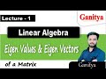 Eigen Values ​​ Eigen Vectors Linear Algebra Ganitya