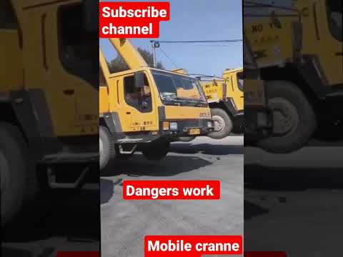 #youtubeshorts #crane #shorts #viral #trending #truck  Dangers work to mobile cranne